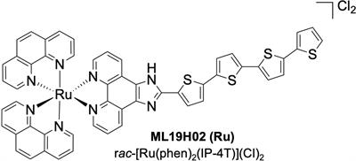 High quantum efficiency ruthenium coordination complex photosensitizer for improved radiation-activated Photodynamic Therapy